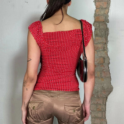 Retro Cute Square Collar T-Shirt