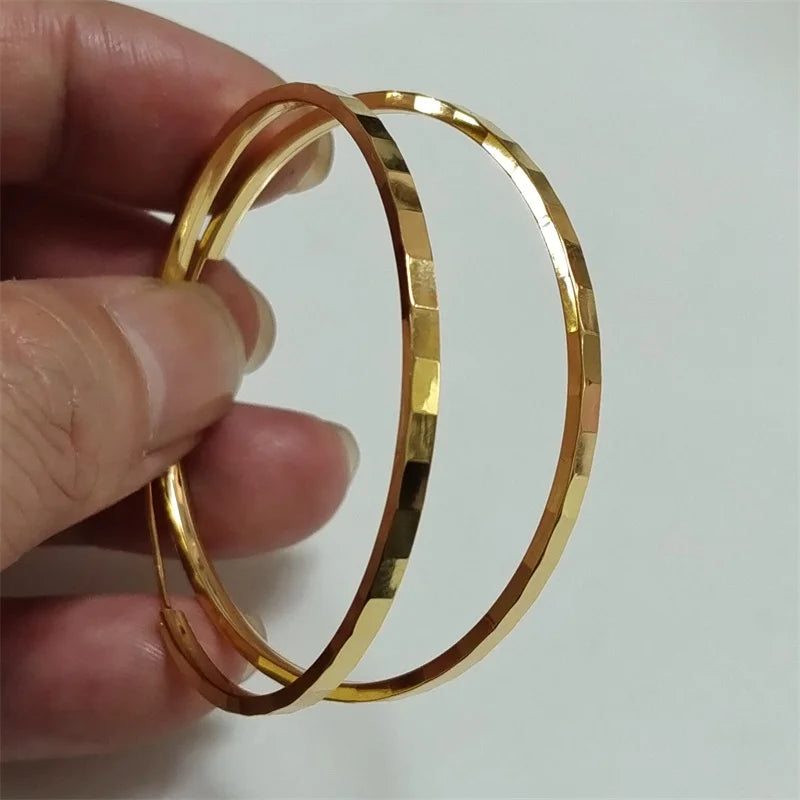 Somilia - 100% 925 Sterling Silver Women's Big Hoop Earrings New Collection Jewelry Fashion Women 18K Gold Plated серьги кольца
