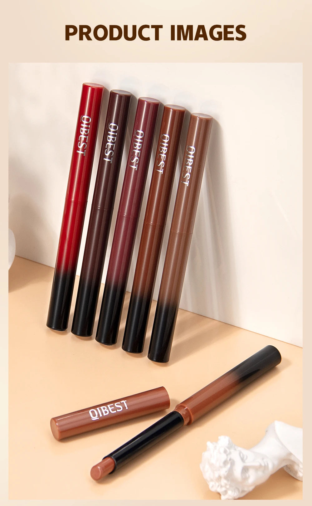 New Velvet Matte Lipstick Long Lasting Waterproof Lipstick Non-Stick Cup Lip Stain Tint Cosmetics Lip Pencil Liner Makeup