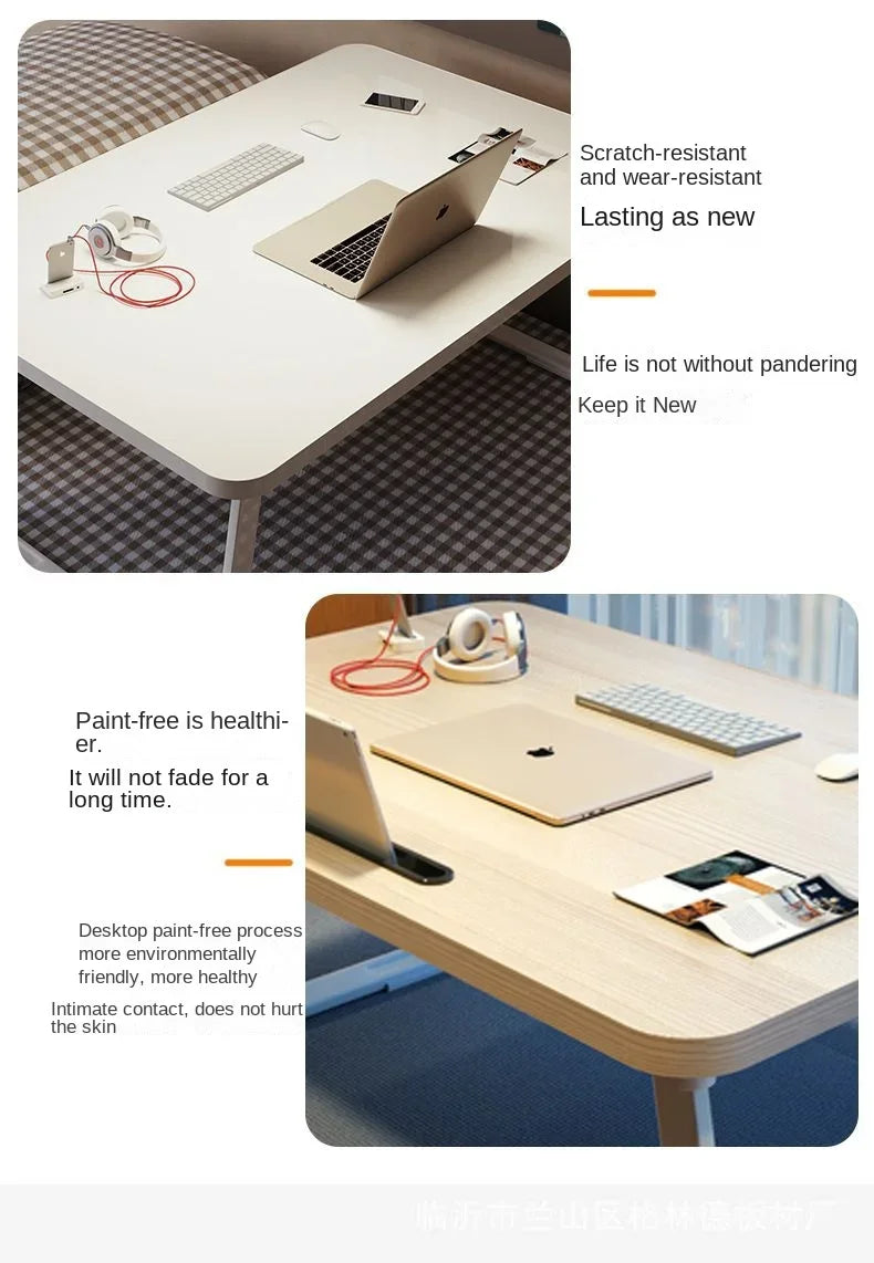 Foldable Simple U-shaped Leg Bed Table Home Dormitory Student Lazy Bed Table Extra Large Cross-border Small Table