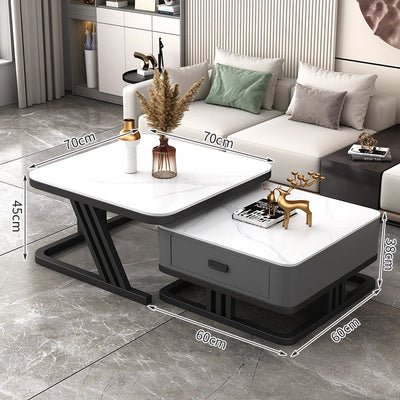 Nordic Aesthetic Coffee Table Living Room Light Luxury Designer Clear Unique Side Table Modern Simple Mesas Bajas Furniture