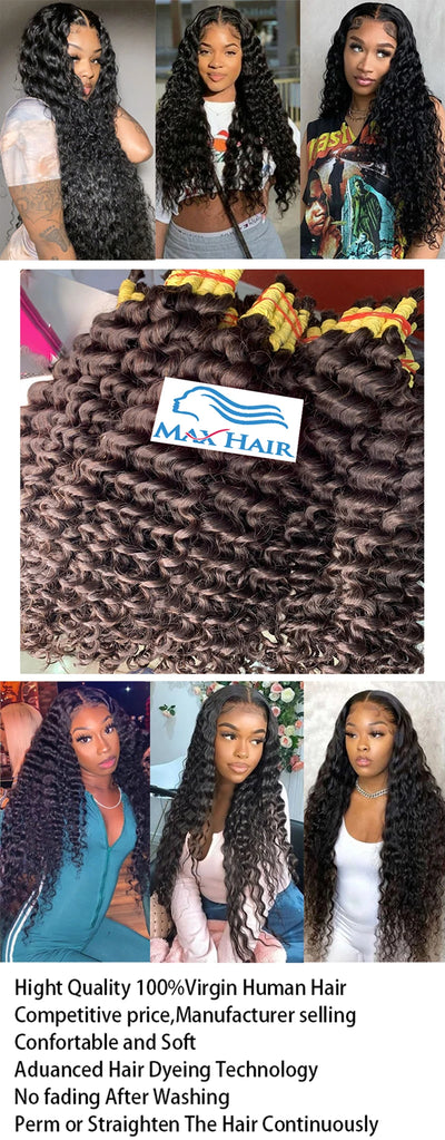100% Unprocessed Malaysian Remy Human Hair Weave Extensions Wet and Wavy Hair Bundles cheveux humain 12A Water Wave Bundle Deals