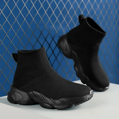 Sock Shoes 2024 New Fashionable Luxury Designer High Top Children's Shoes Comfortable Casual Running Sports Tennis Shoes
