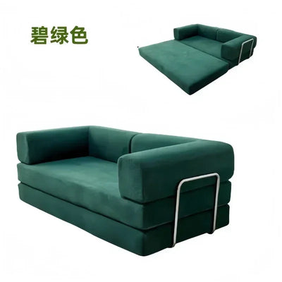 Italian Compressed Soft Sofa Convenient Minimalist Retro Corduroy Sofa Bed Foldable Washable Customizable for Living Room