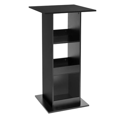WOLTU 1PC Bar Table Bistro Square Counter Table with 3 Shelves Side Cabinet Drink Stand for Pub Kitchen Dining Room Living Room