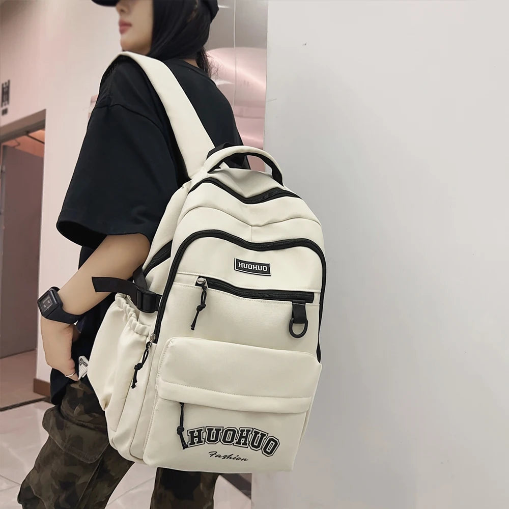 Outdoor Travel Light Weight Reduction Personality Niche Leisure Backpack Trend Backpack for Men and Women Large Capacity Compute