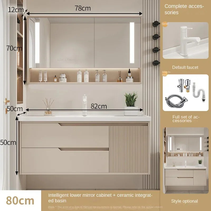 Furniture Basin Combination Bathroom Cabinet Modern Sink Washbasin Minimalist Bathroom Cabinet Washbasin Home Furniture