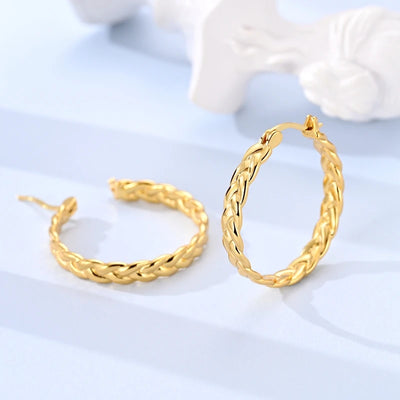 New 925 Sterling Silver Hoop Earrings Heart Bow Gift Box Strawberry Snake Bone Drop Stud Earrings For Women Fashion Jewelry Gift