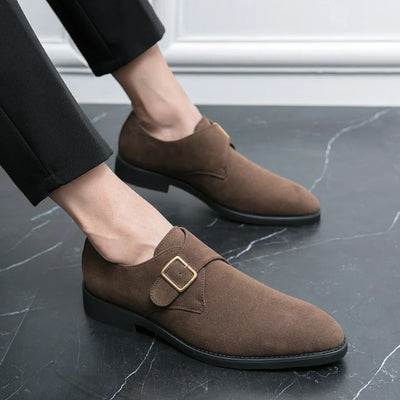 2024 New High Quality Handmade Oxford Dress Shoes Footwear Wedding Formal Italian Shoes Hot Social Office Pointed Suede Loafers