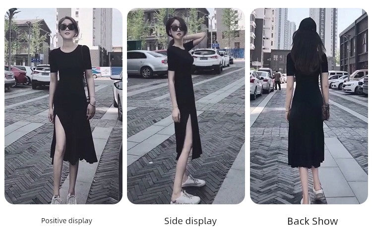 Women's Modal Black Summer Dress