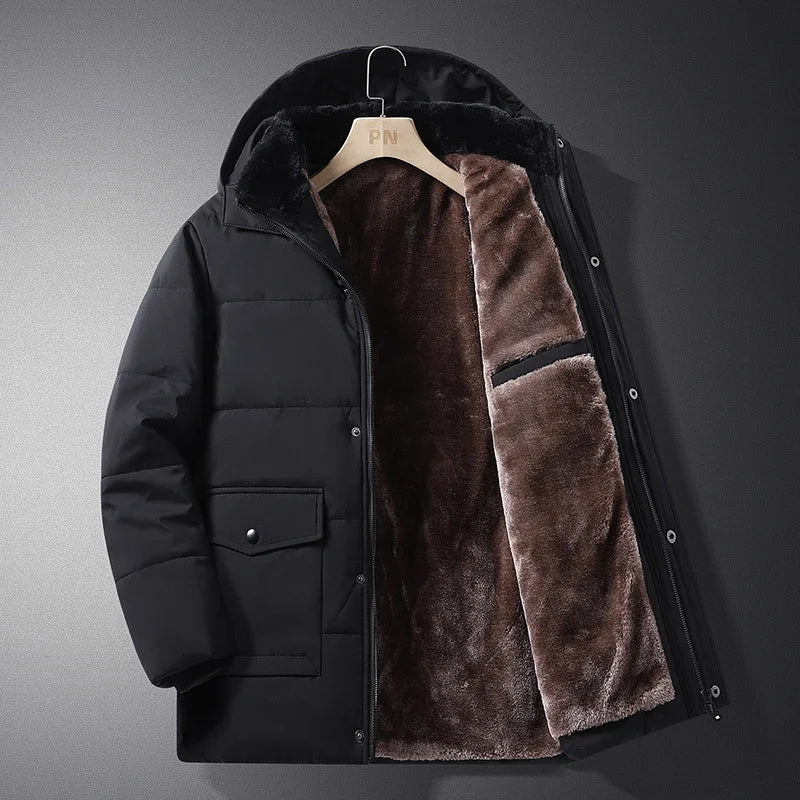Winter Jacket Men Thicken Warm Parkas Hooded Coat Fleece Man's Jackets High Quality Outwear Jaqueta Masculina Drop Shipping