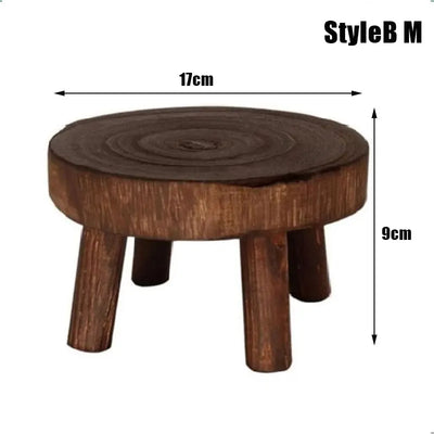 New Wooden Plant Stand Flower Pot Base Holder Stool Garden Flower Display