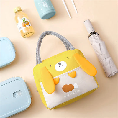 Cartoon Picnic Tote Lunch Bag Portable Insulated Thermal Heat Children'S Bento Bag Kid School Lunch Box Bags Cooler Ice Pack New