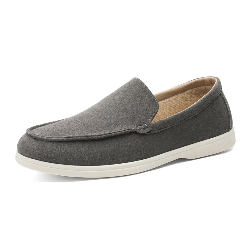 Men's Casual Shoes Suede Leather Loafers Classic British Style Men Shoes Lightweight Soft Moccasins Male Slip on Driving Flats