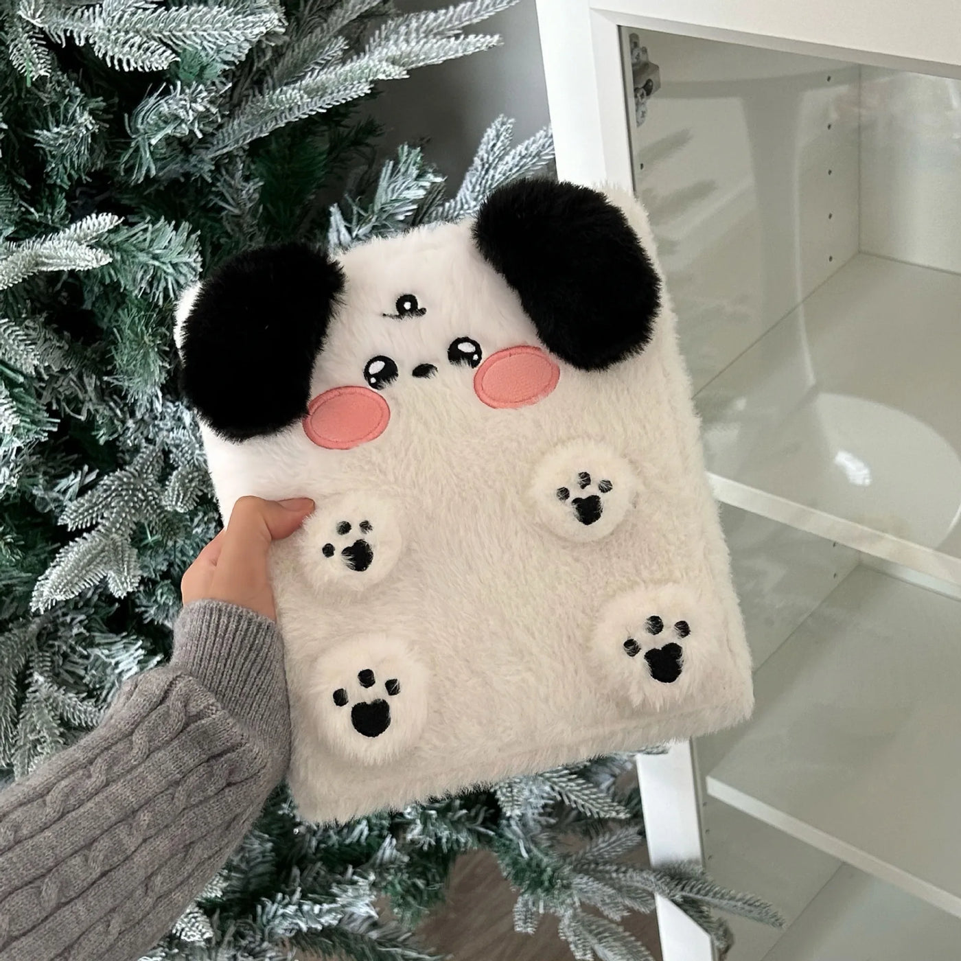 A6 Binder Photocard Holder Cute Plush Dog Cat Photo Album Kpop Idol Photocards Collect Book Student School Notebook Stationery