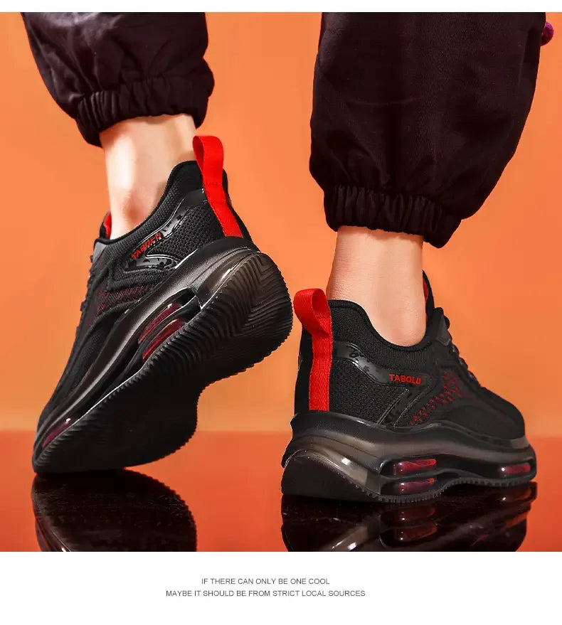 Sneakers Men New Fashionable Thick Soled Anti Slip Shock-absorbing Running Casual Sneakers Summer Mesh Shoes Zapatillas Hombre