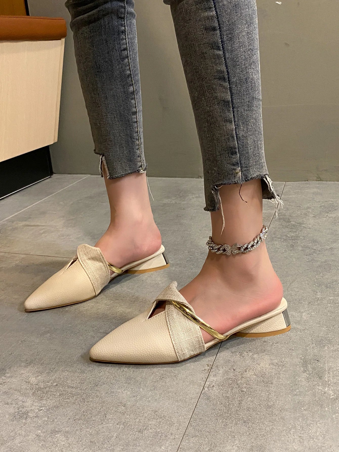Brand Elegant Heels Summer Women's Shoes Woman Sandals Leisure Slippers Comfortable Open Toe Slip-On Slides
