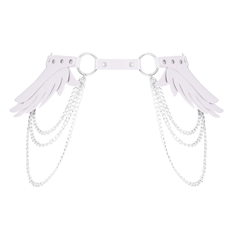 Y2k Style Angel Wing Rivet Waist Belt PU Universal Belt Hot Girl Women Waist Belt for Coat Skirts Jeans Decorative