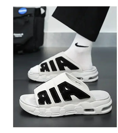 Slippers for Men Flip Flops Air Cushion Design Slide Man Summer New Soft Non-slip Men's Sports Chanclas Hombre Slippers Men