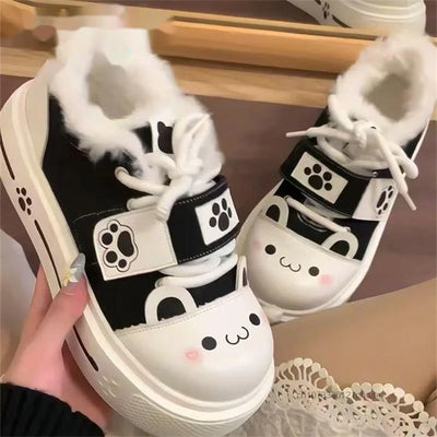 Cute Cozy Otaku Style Y2k Soft Girl Board Shoes Lolita Daily Fashion Trend JK Shoes Japanese Style Harajuku Sweet Casual Shoes