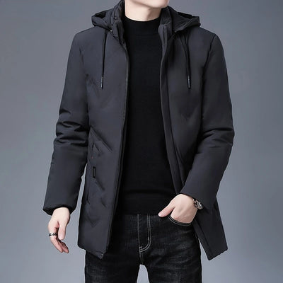 Men's warm Clothing Top Quality New Brand Hooded Casual Fashion Long Thicken Outwear Parkas Jackets Winter Windbreaker Coats