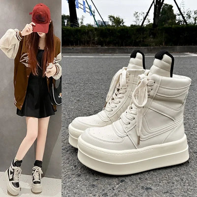 Luxury Trainers Casual Shoes Men High Top Brown Suede Genuine Leather Women Flat Geobasket Ro Lace Up Sneakers Zip Ankle Boots