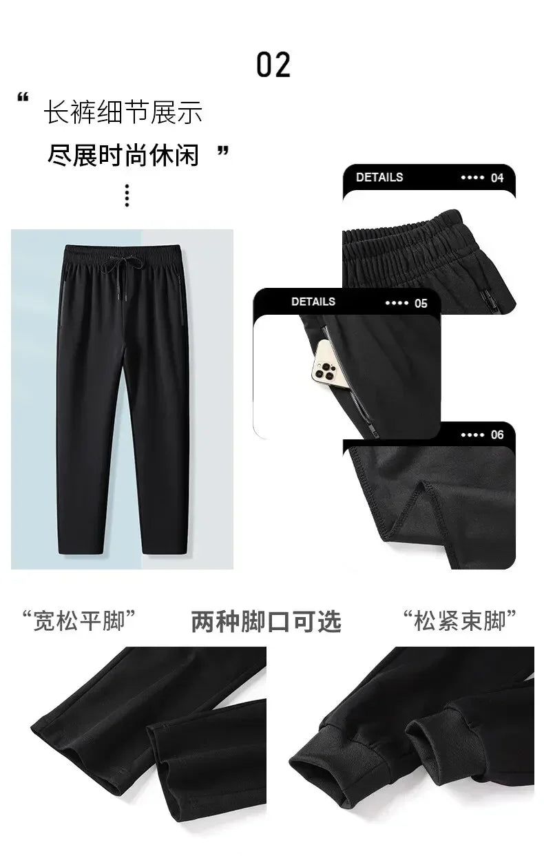 Male Workout Sports Outfit Autumn Spring Men Running Sports Tracksuits Sets Hoodies Zipper Outwear Sportwear+Sweatpants Sets