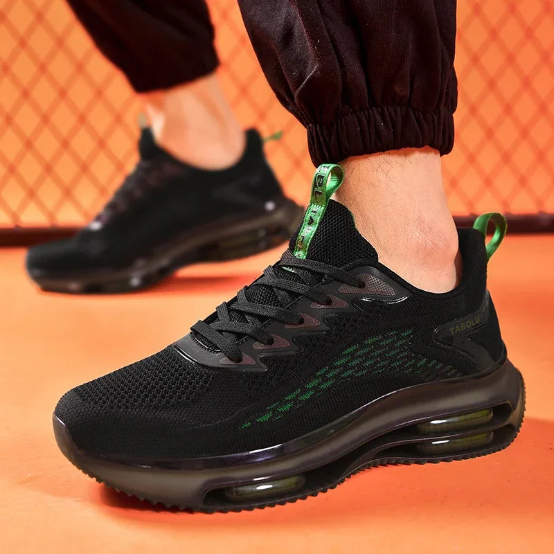 Sneakers Men New Fashionable Thick Soled Anti Slip Shock-absorbing Running Casual Sneakers Summer Mesh Shoes Zapatillas Hombre