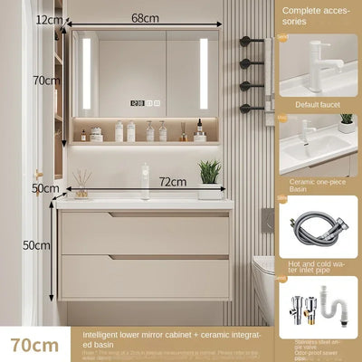 Furniture Basin Combination Bathroom Cabinet Modern Sink Washbasin Minimalist Bathroom Cabinet Washbasin Home Furniture