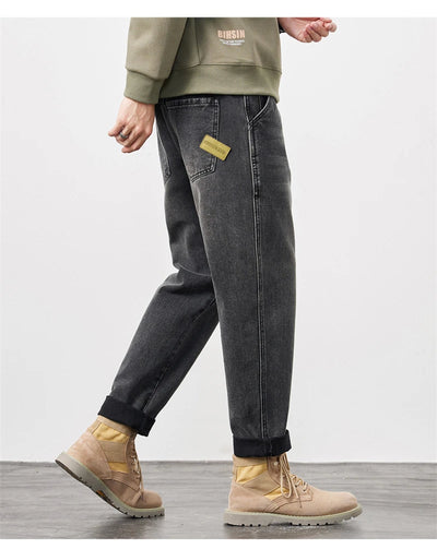 Men's Jeans Baggy Pants Loose Fit Harem Pants For Men Clothing Streetwear Fashion Pockets Patchwork Large Trousers Oversized 42