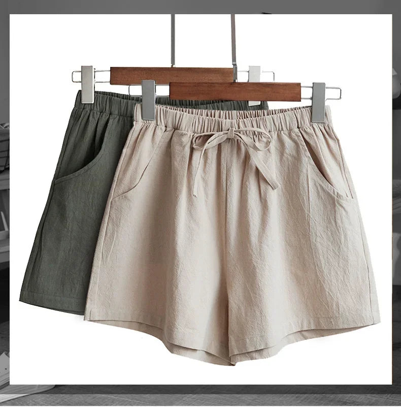 Casual Linen Workout Shorts