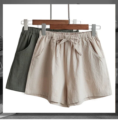Casual Linen Workout Shorts