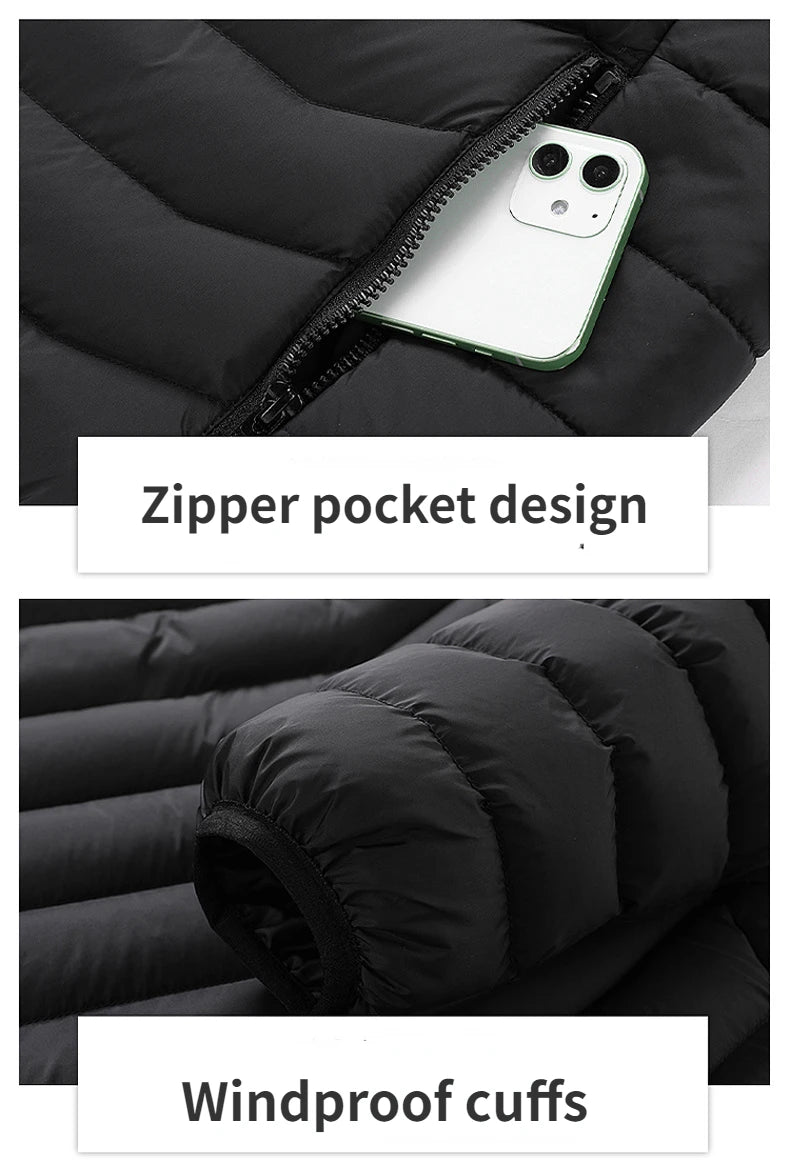 21 Areas Electric Winter Heated Jacket Men's Women's Motorcycle Jacket USB Heating Jacket Heated Vest Moto Thermal Coat Clothing