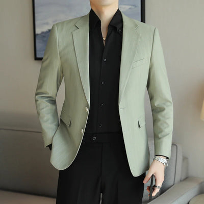 2024 Slim Fit Men's Wedding Casual Suit High-End All-in-One Handsome Two Button Fashion Boutique Single West Coat S-5XL