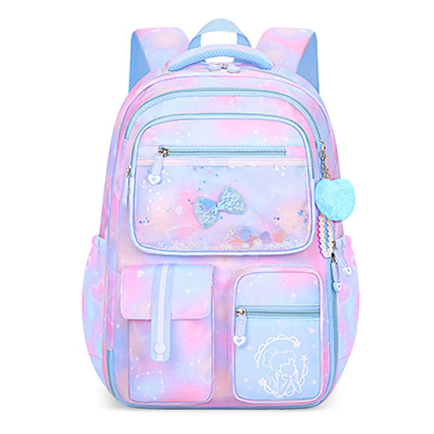 Girl School Bag Backpack Back Pack For Teenager Women Children Female Pink Schoolbag Primary High Bagpack Class Teens Child Kids
