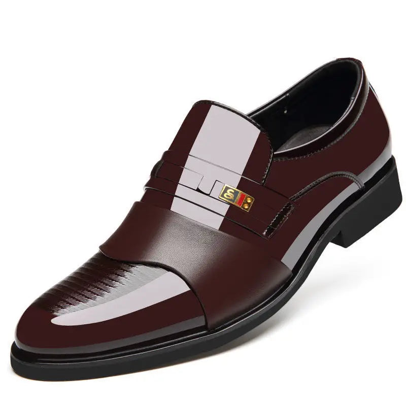Men Leather Casual Shoes Men Shoes Autumn New Business Formal Men Leather Shoes Casual Cover Foot Heightening Leather Shoes Men