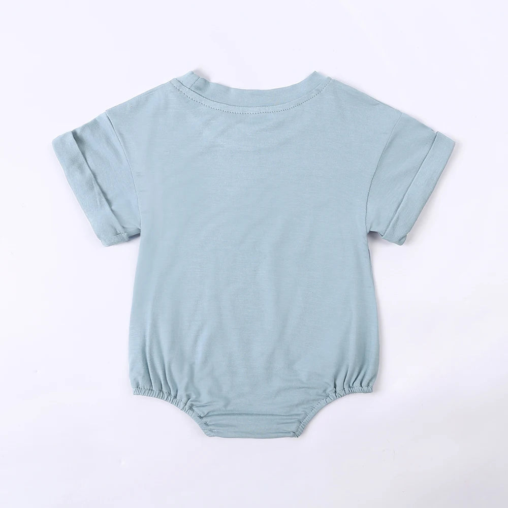 2025 Summer Newborn Baby Clothing Bamboo fiber casual Rompers 3-24M Infnat Boys Girls Jumpsuit Bebe Body Clothes Short Sleeve