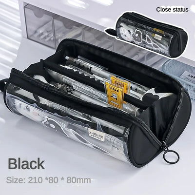 Transparent Pencil Case Creative Simple and Multifunctional Primary and Secondary School Student Stationery Pencil Case
