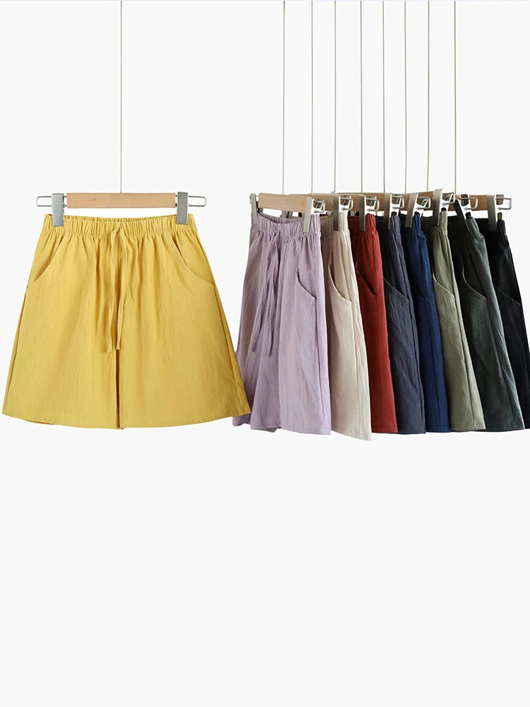 Casual Linen Workout Shorts