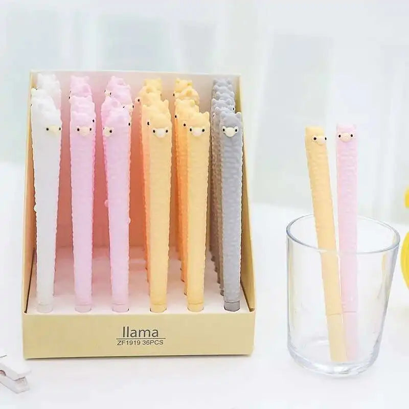 1 Piece Cute Kawaii Cartoon Alpaca Gel Pen Sheep Korean Stationery School Office Supply Handles Gift Ellen Brook