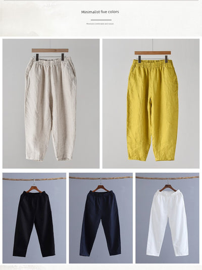Artsy Loose and Simple Slimming Thin Holiday Capri Pants