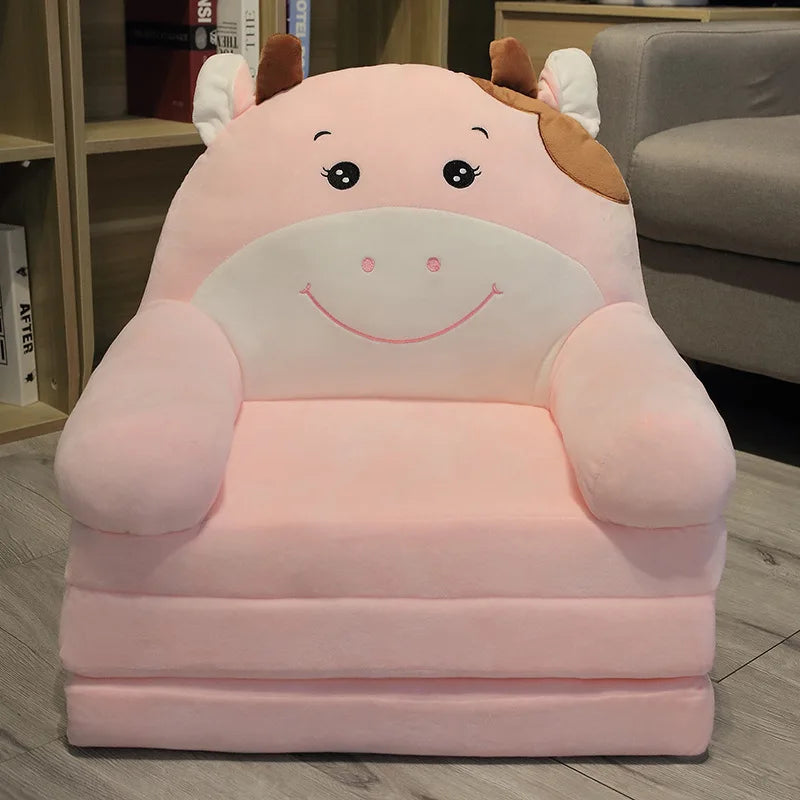 Children Sofa Cute Cartoon Lazy Folding Small Sofa Bed Girl Princess Baby Toddler Dual-purpose Small Child Seat