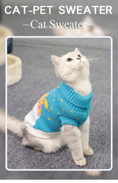 Cat Clothes Gatos Sweater Pet Dog Clothing for Small Medium Puppy  Dogs Cats Winter Warm Coat Teddy Pug  Jacket Soft Vest New