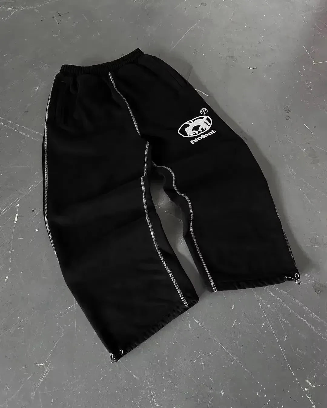 Y2K New Gothic Retro Letters Embroidered Jogging Casual Pants Men's and Women's Hip-Hop Harajuku Fashion Casual Straight Pants