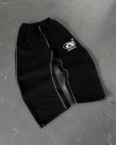 Y2K New Gothic Retro Letters Embroidered Jogging Casual Pants Men's and Women's Hip-Hop Harajuku Fashion Casual Straight Pants