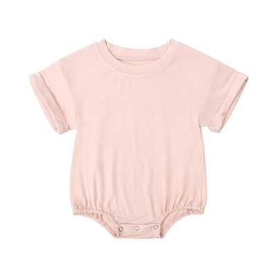 2025 Summer Newborn Baby Clothing Bamboo fiber casual Rompers 3-24M Infnat Boys Girls Jumpsuit Bebe Body Clothes Short Sleeve