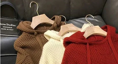 Knit Sweater Male Pullovers Plain Solid Color Men's Clothing Hoodies Coat Jacket Red Fashion 2024 High Quality Replica Elegant A