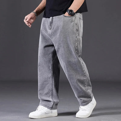 Big Size Jeans Men Large Size Jumbo Long Loose Pants Plus Size Loose Jeans Men