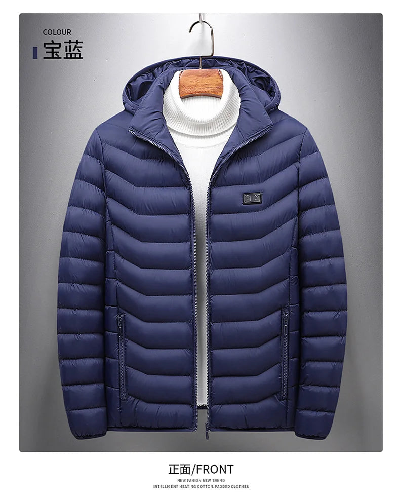 21 Areas Electric Winter Heated Jacket Men's Women's Motorcycle Jacket USB Heating Jacket Heated Vest Moto Thermal Coat Clothing