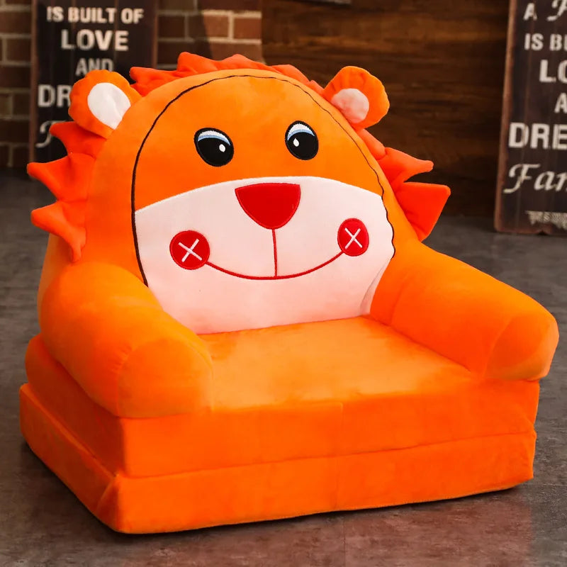 Children Sofa Cute Cartoon Lazy Folding Small Sofa Bed Girl Princess Baby Toddler Dual-purpose Small Child Seat